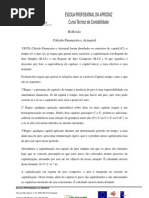 Reflexão de Cálculo Financeiro e Actuarial