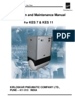 Operation and Maintenance Manual Kes 7 & Kes 11: Kirloskar Pneumatic Company LTD., Pune - 411 013 India