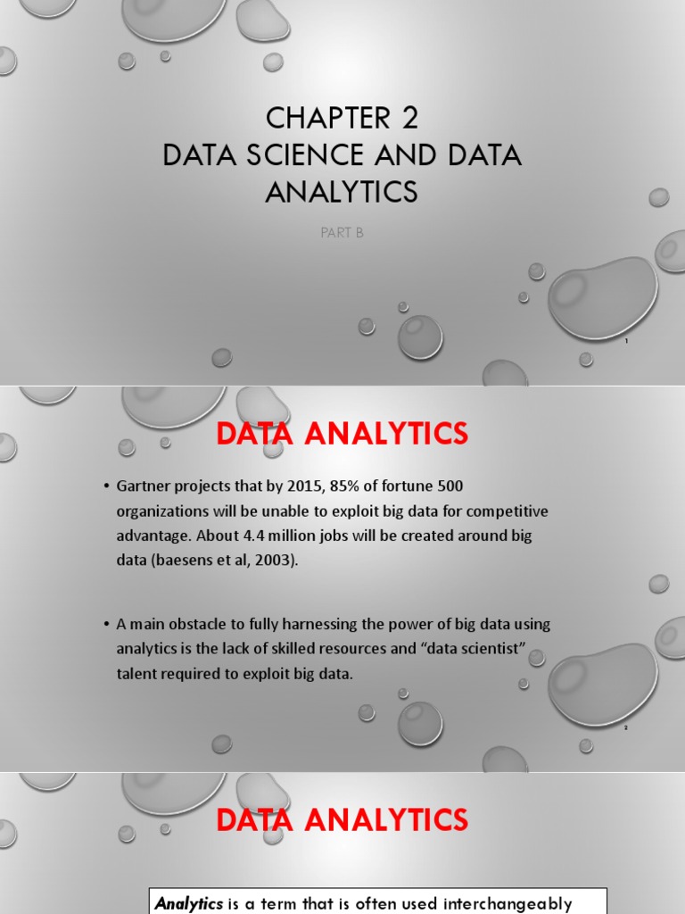 Data Science and Data Analytics: Part B | PDF | Analytics | Statistical ...
