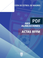Gestión de Alineaciones: Real Federación de Fútbol de Madrid