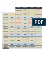 Bloque / Dias Lunes Martes Miercoles Jueves Viernes: Horario de Clases CM2