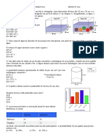 AVALIAÇÃO BIMESTRAL DE MATEMÁTICA 4º Bimestre