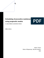 Scheduling of Preventive Maintenance Using Prognostic Models