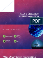 Value creation with innovation