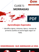 Clase 5: Hemorragias: Docente: Carol Cartes