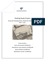 Parking Study Project: Group (4) : Shopping Strip, Khalid Ibn Alwalid, Rakkah 9am - 2 PM
