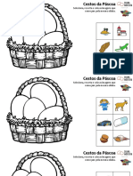Cestos Da Páscoa - Sílaba Inicial - Dianamoreira