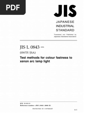 Jis L 0843 | PDF