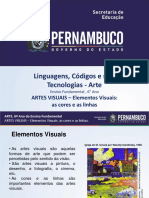 Linguagens, Códigos e Suas Tecnologias - Arte: ARTES VISUAIS - Elementos Visuais: As Cores e As Linhas