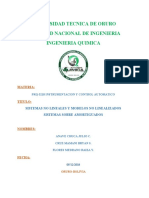 Universidad Tecnica de Oruro Facultad Nacional de Ingenieria Ingenieria Quimica