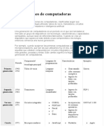 Generaciones de Computadoras: Primera Generación