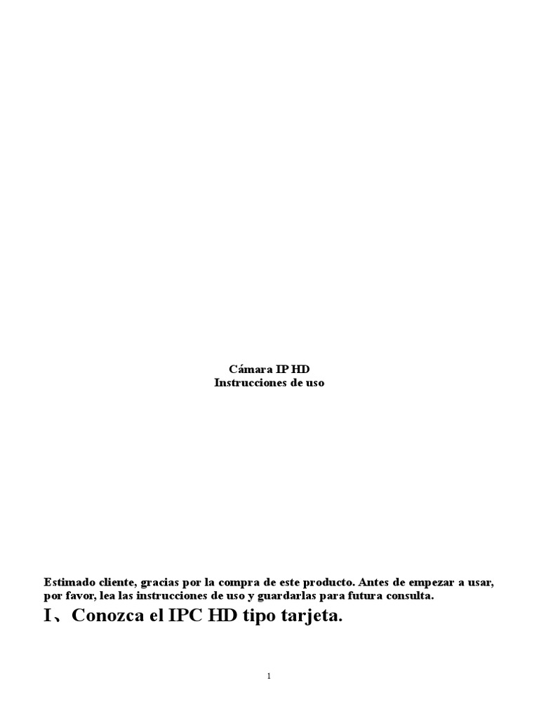 Wireless IP Camera Spanish PDF