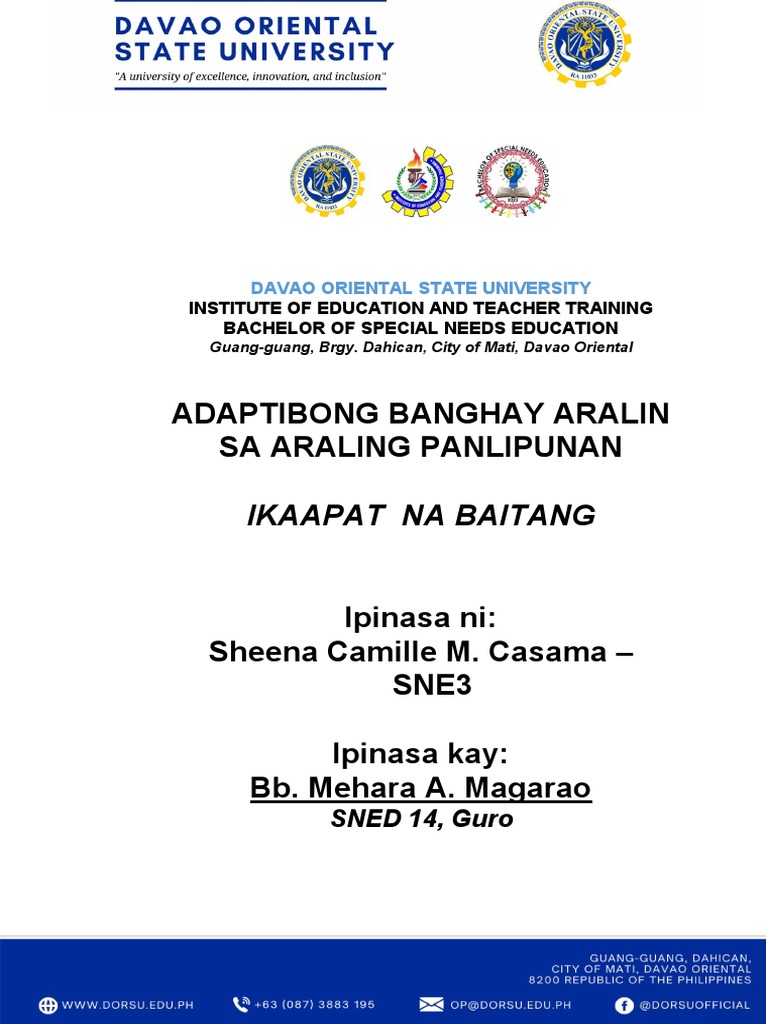 Grade 4 Adaptive LP For Araling Panlipunan | PDF