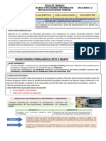 Ficha de Trabajo: Propósito de La Sesión