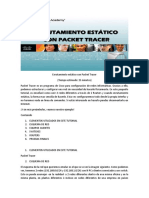 Enrutamiento Estático Con Packet Tracer