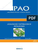 Distribución de Planta Tipo Producto - Fabricación