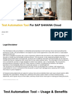 S4H - 496 Test Automation Tool For SAP S4HANA Cloud