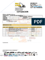 Cotizacion Cat 236D Sensores