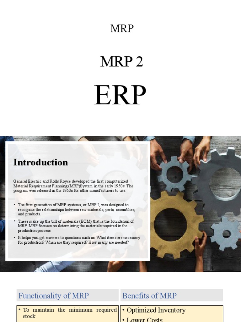 ERP V MRP V MRP2 | PDF