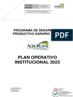 Plan Operativo Institucional Poi 2023