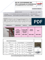 LAUDO DAS LUMINÁRIAS DE EMERGÊNCIA