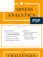 Business Analytics: John Christopher V. Reguindin, MIS