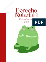 Derecho Notarial 1: Séptimo Semestre 2023