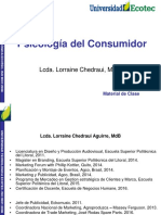 Psicología Del Consumidor: Lcda. Lorraine Chedraui, MDB