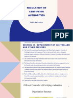 Regulation of Certifying Authorities