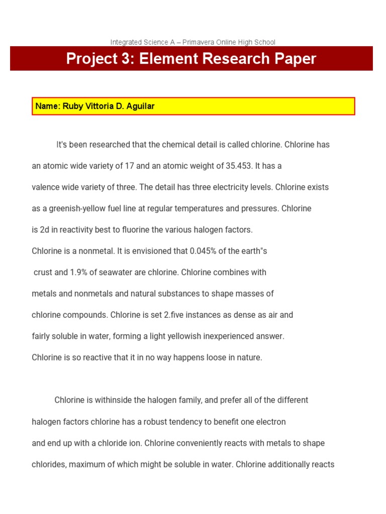 Unit 3 Project Research Report Pdf