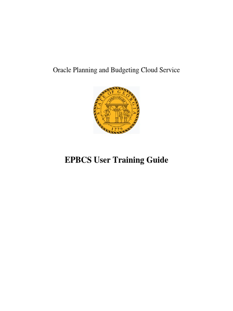 EPBCS User Training Guide | PDF | Microsoft Excel | Menu (Computing)