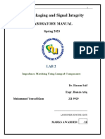 SOC Packaging and Signal Integrity: Laboratory Manual