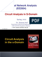 Electrical Network Analysis (EE2004) : Circuit Analysis in S-Domain