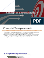Concept of Entrepreneurship