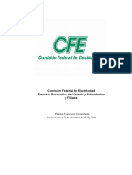 Comisión Federal de Electricidad Empresa Productiva Del Estado y Subsidiarias y Filiales