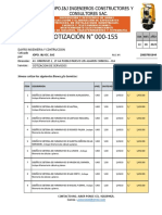 COTIZACIÓN #000-155: Jopo.I&J Ingenieros Constructores Y Consultores Sac