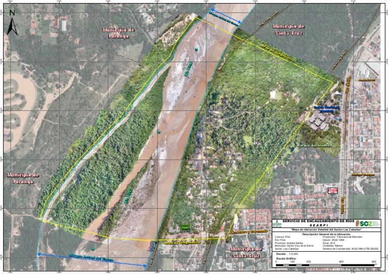 Mapa de Ubicación de Porongo, Bolivia | PDF