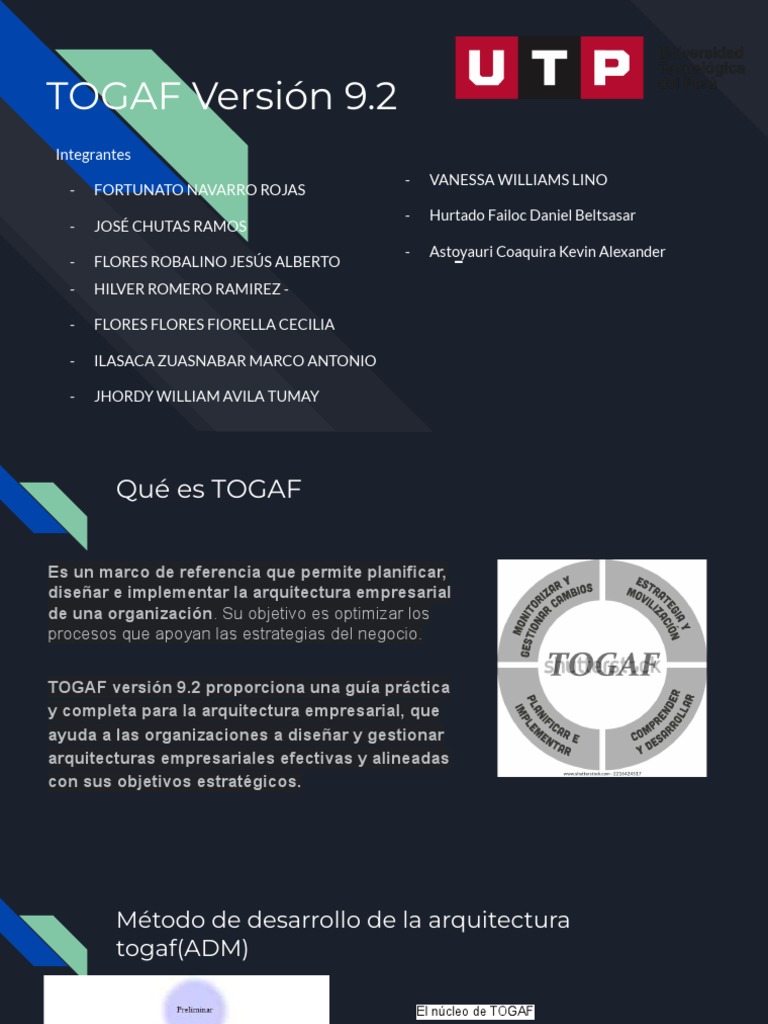 Guía Completa de TOGAF 9.2 | PDF | Arquitectura empresarial ...