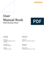 User Manual Book: Wall Chimney Hood