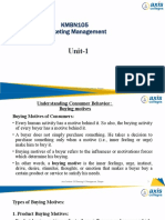 KMBN105 Marketing Management: Unit-1