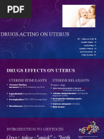 Drugs Acting On Uterus