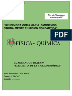 Física-Química: "Sin Demora, Como María, Caminemos Sinodalmente en Misión Compartida"