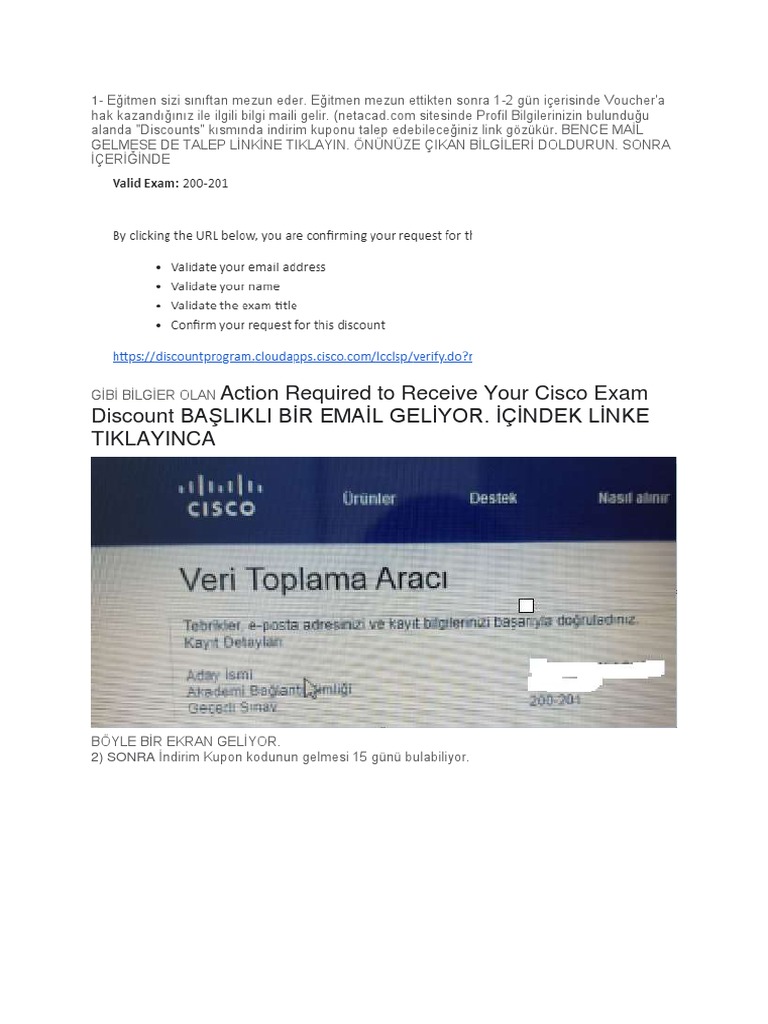Cisco Voucher Talep PDF