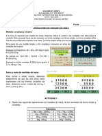 Nombre: - Fecha: - Operaciones de Unidades de Masa Medidas Complejas y Simples