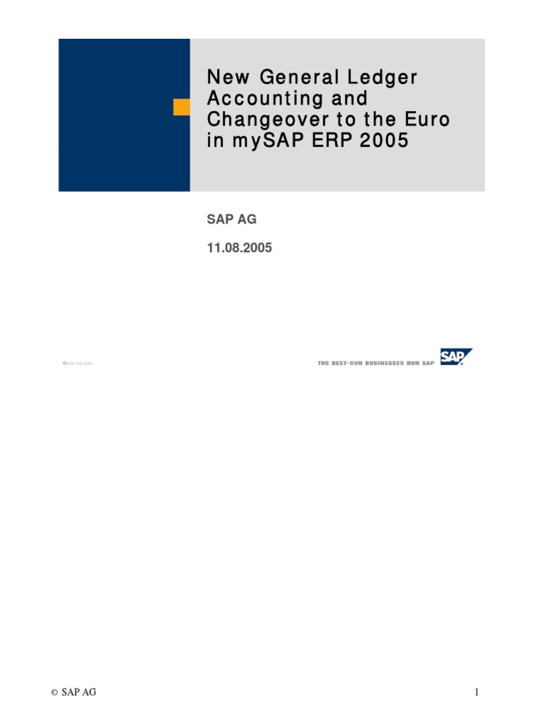 NEW GL Euro Conversion of the Company Code Currency PDF Ibm Db2