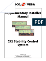 Installer Manual for 2XL Stability Control System