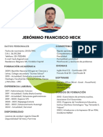 Jerónimo Francisco Heck: Datos Personales