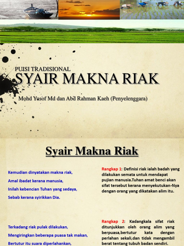 Gratis Unduh Gambar Syair Makna Riak Terbaru oleh Cikimm