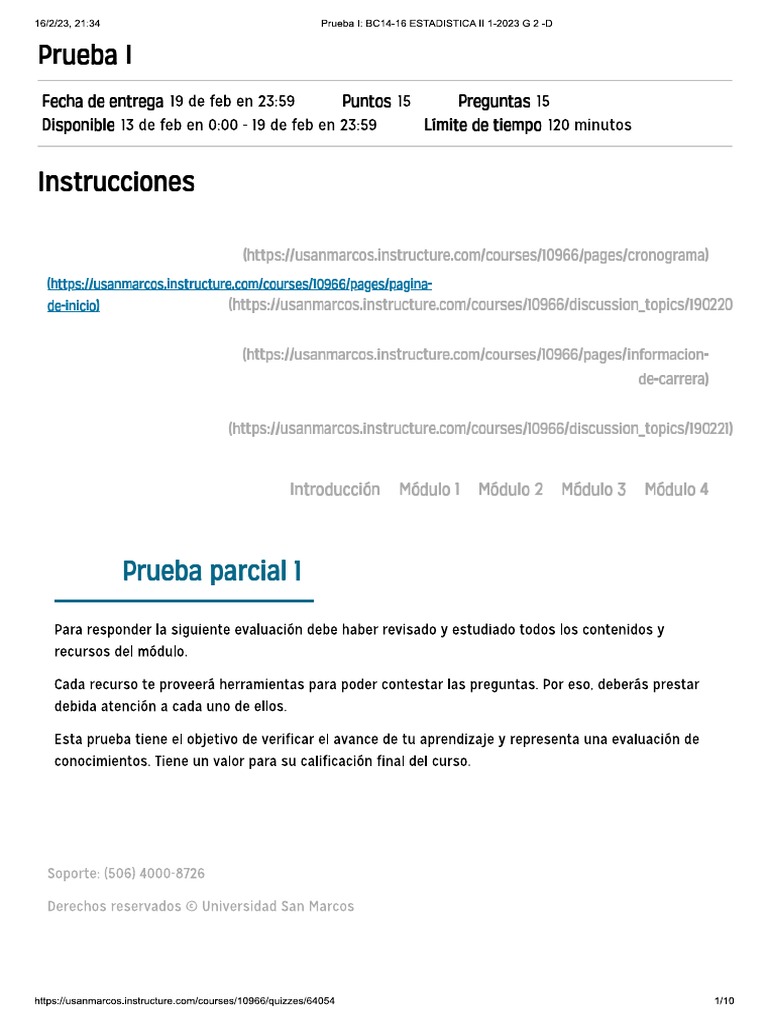 Prueba Numero 1 | PDF