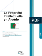 Proprité Intellectuelle en Algérie